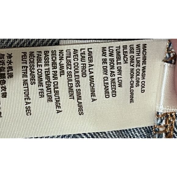 We The Free Twenty Four Cut Off Skirt SZ 24 Button Fly Distressed Raw Hem Boho - Picture 11 of 12